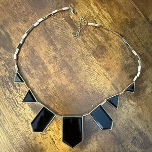 House of Harlow Black Resin Necklace